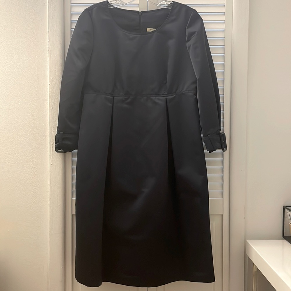 NWT Burberry Satin Navy color empire waist dress size in 2 or 4